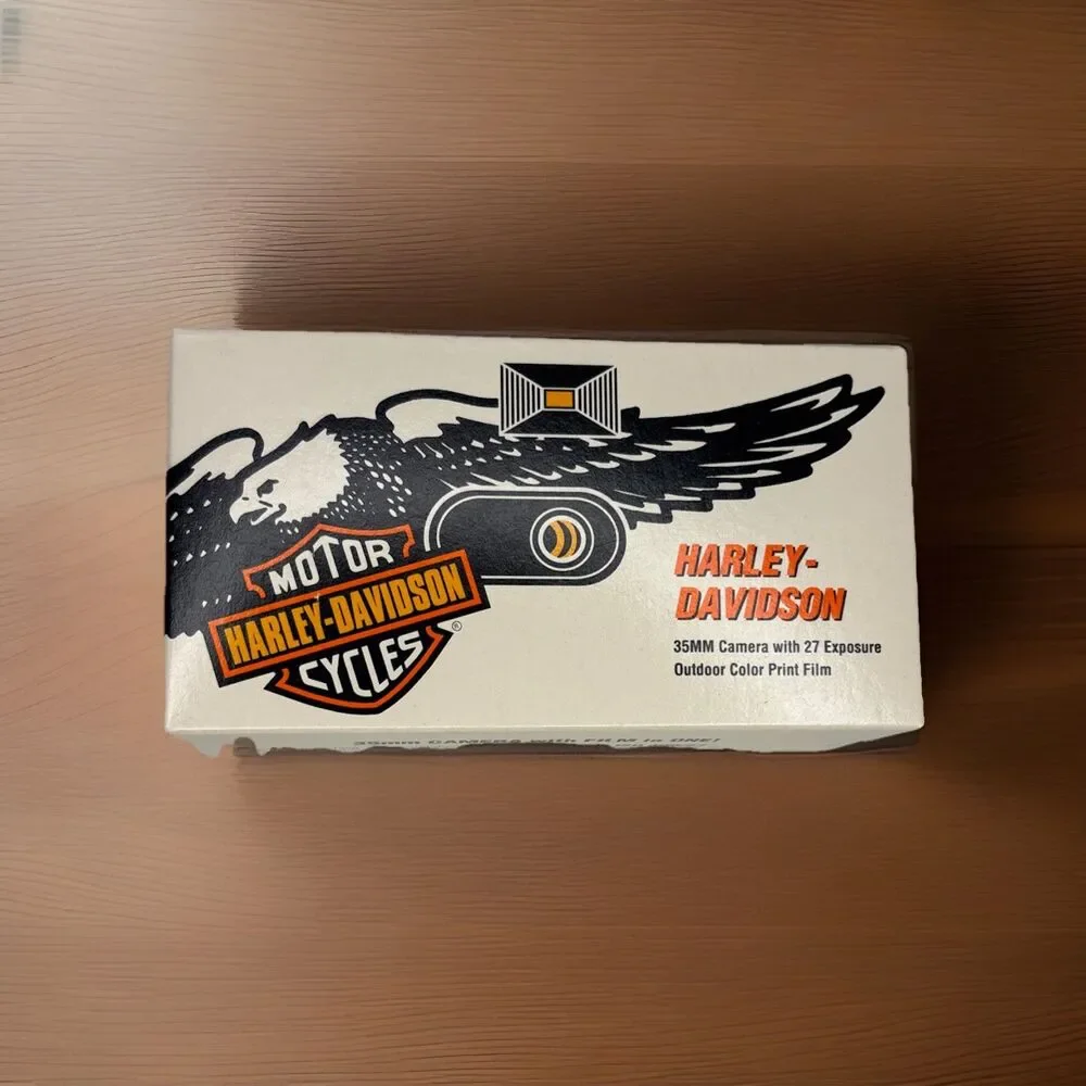 Harley Davidson 35mm Disposable Camera 27 Exposure Sealed Promotional Film‎